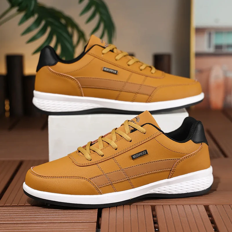 Men'S Shoes Hey Dude - Leather PU Men's Shoes Sneakers Trend