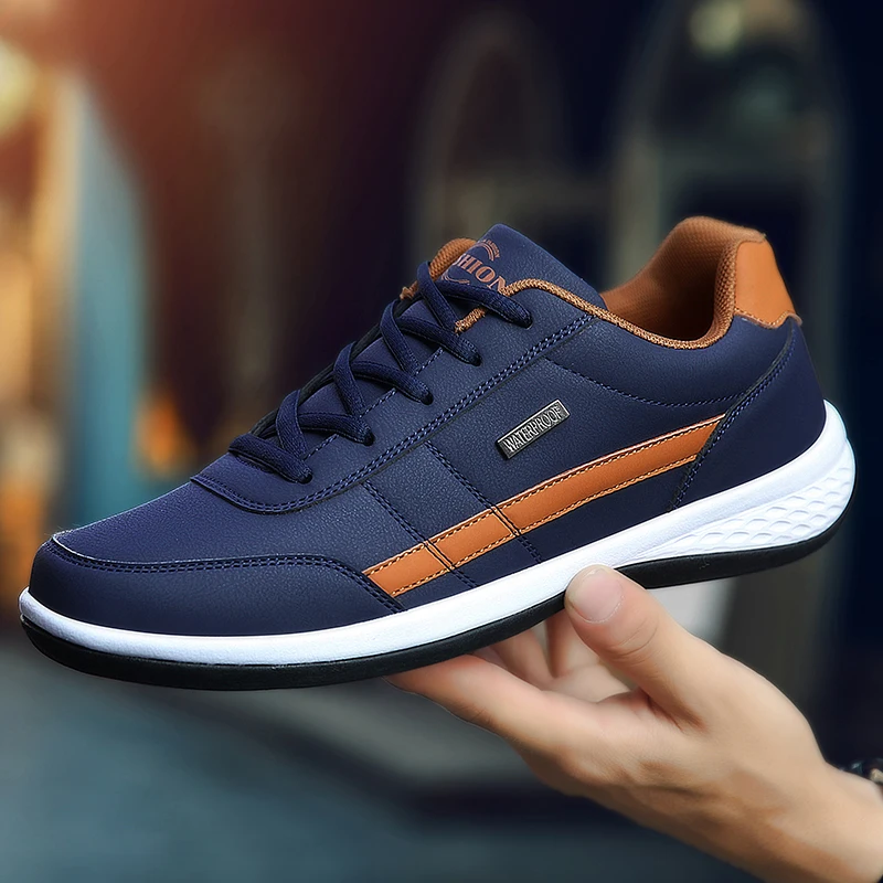 Leather PU Men's Shoes Sneaker - Men'S Shoes Hey Dude review and price