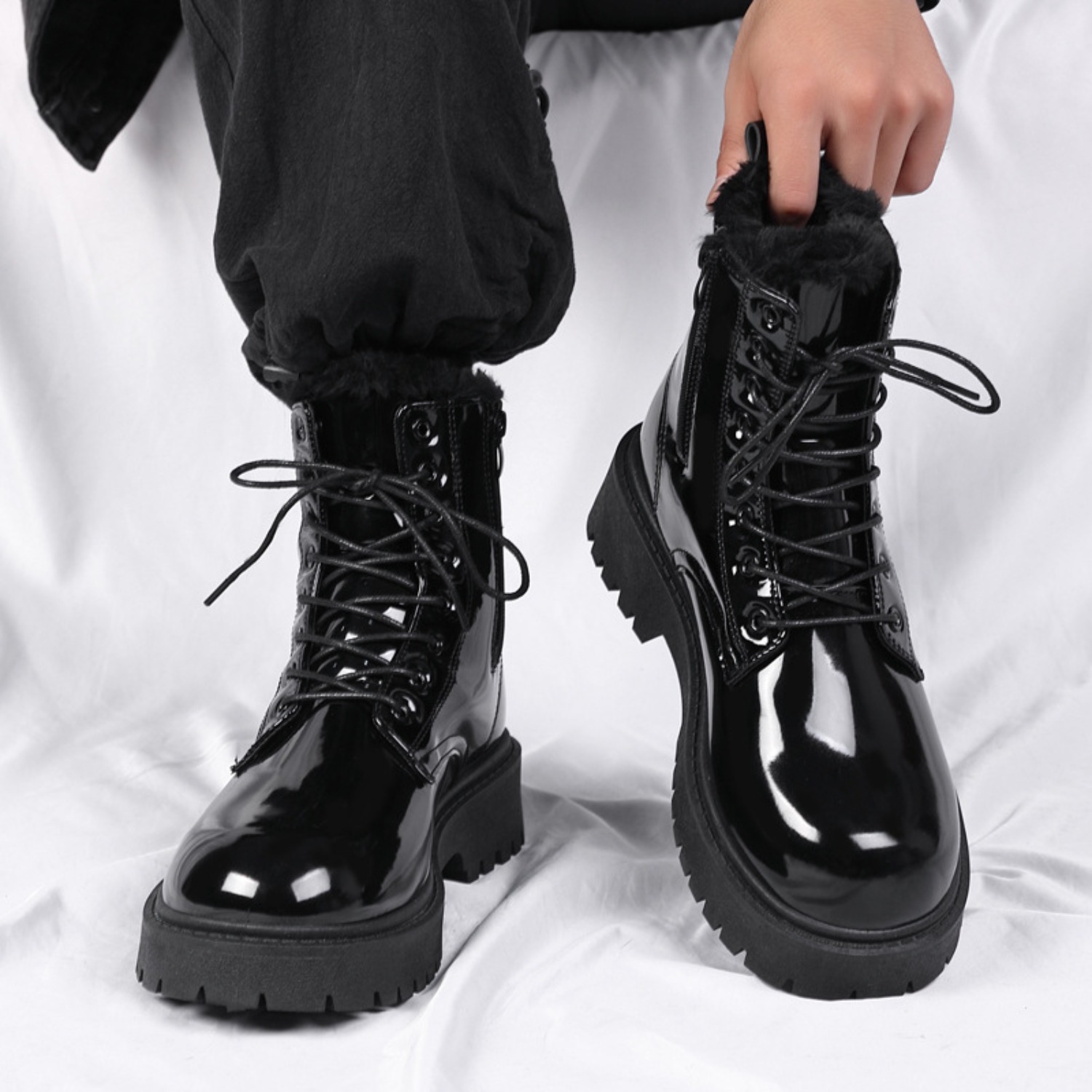 Men's warm plush high-top boot - Men'S Shoes Hoka Sale review and price