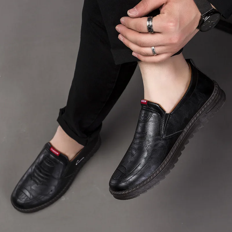 Men's Leather Shoes Casual Sho - Men'S Shoes Hey Dude review and price
