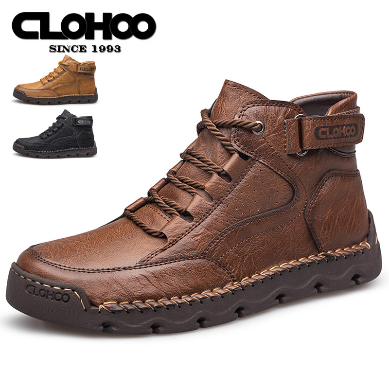 CLOHOO Hand-Sewn Men's Shoes C - Men'S Shoes Hey Dude review and price