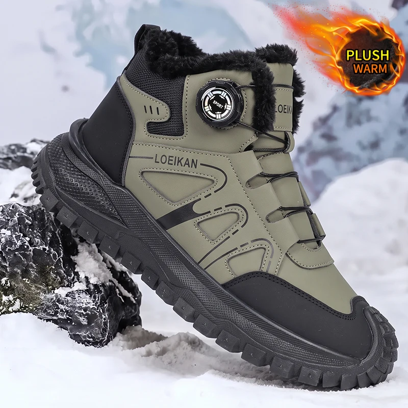Men Plush Lined Snow Boots Rot - Men'S Shoes Hey Dude review and price