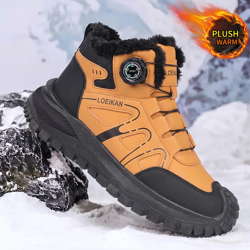 Men Plush Lined Snow Boots Rot - Men'S Shoes Hey Dude review and price