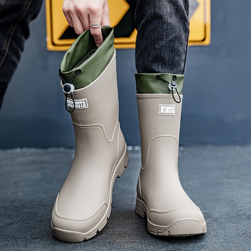 Men waterproof Rain Boots Mid  - Men'S Shoes Water Resistant review and price