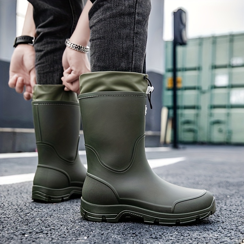 Men waterproof Rain Boots Mid  - Men'S Shoes Water Resistant review and price