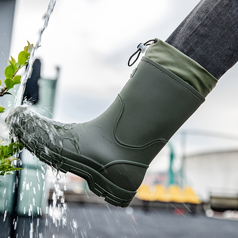 Men waterproof Rain Boots Mid  - Men'S Shoes Water Resistant review and price